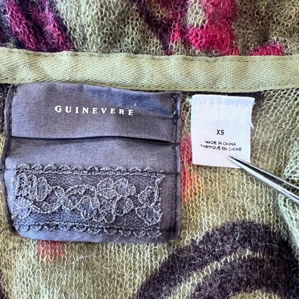 Anthropologie Guinevere Merino wool & mohair blend ruffle cardigan XS - Picture 5 of 9